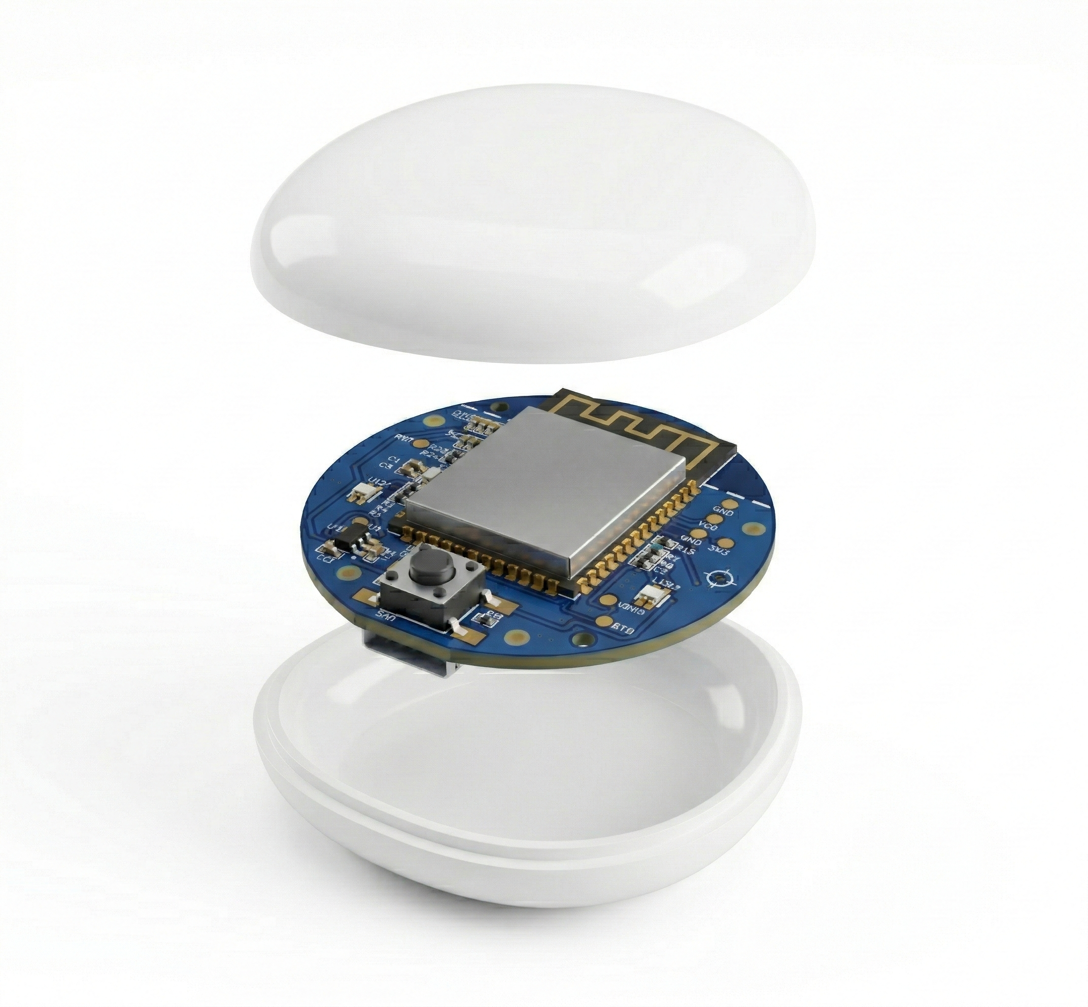 Blini device clipped to a music stand, student's hands visible playing in background