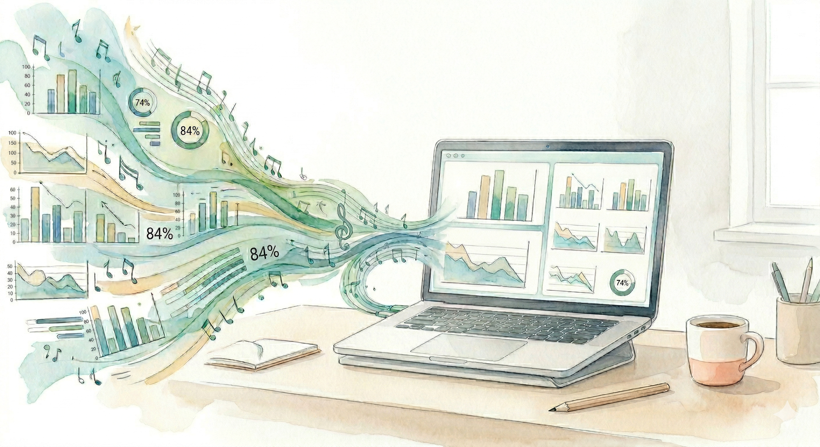 Data flow diagram showing ensemBlini ensemble practice features