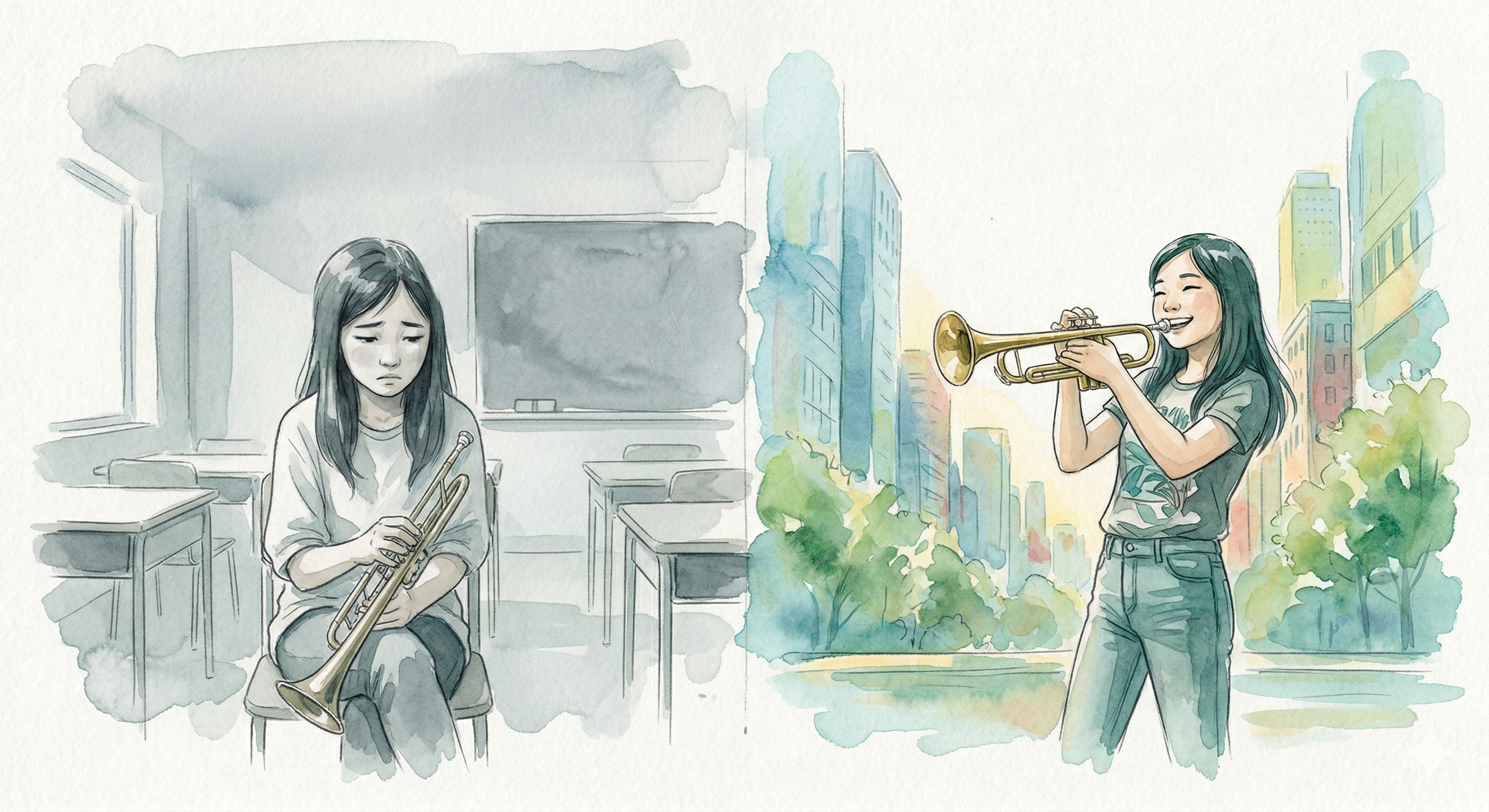 Why students lose motivation in music class — research illustration